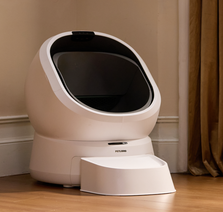 Petlibro Petlibro Luma odor control luma smart litter box, white automatic self cleaning cat litter box with step, best litter box deodorizer