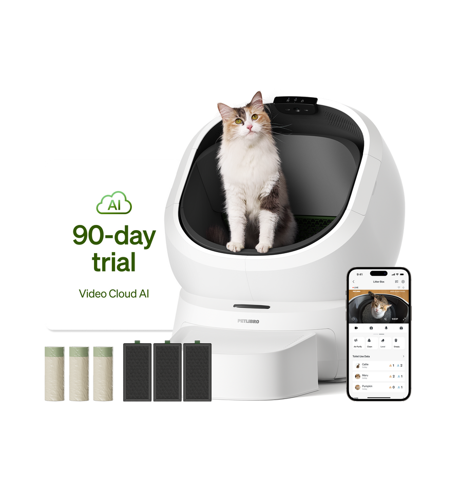 Petlibro smart cat feeder with camera for proof of feeding; reliable WiFi portion control for multi-cat feeding, rfid cat feeder PDP Blog Guide FAQ Comparison Video