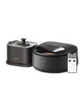 Petlibro PETLIBRO pet fountain and smart cat feeder, black, with flowing water spout and app control on phone screen
