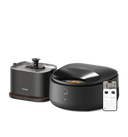 Petlibro PETLIBRO pet fountain and smart cat feeder, black, with flowing water spout and app control on phone screen
