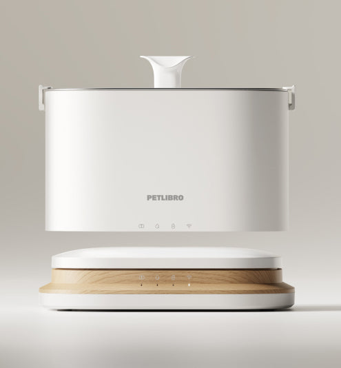 Petlibro Petlibro Luma、Petlibro Luma odor control luma smart litter box, white automatic self cleaning litter box with wood base, litter box deodorizer