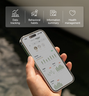 Petlibro mobile app interface showing pet care dashboard with data tracking, behavioral habits, information summary, and health management features