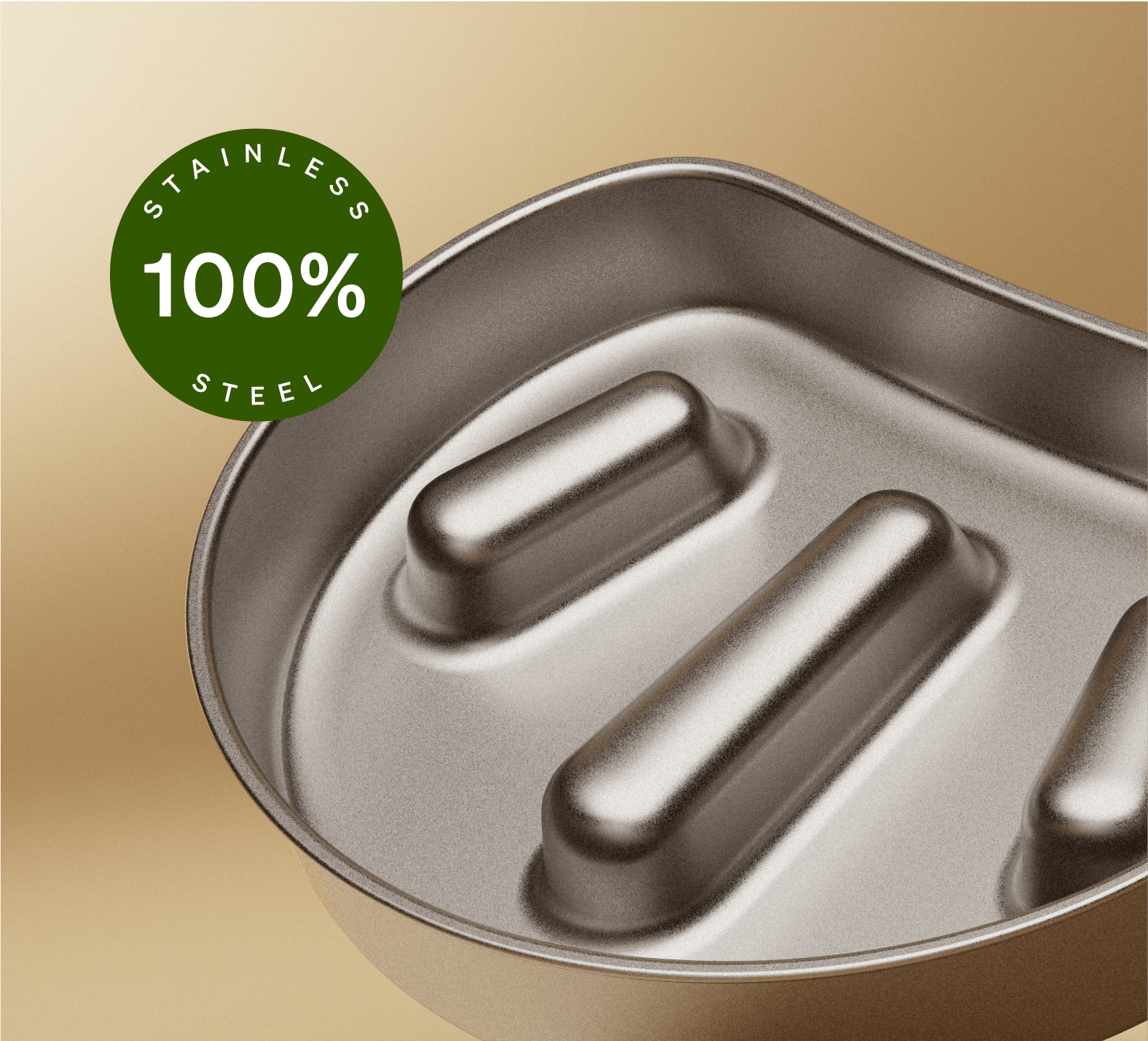 Petlibro PETLIBRO Luma stainless steel tray close-up for luma smart litter box, automatic self cleaning litter box odor control 100% steel