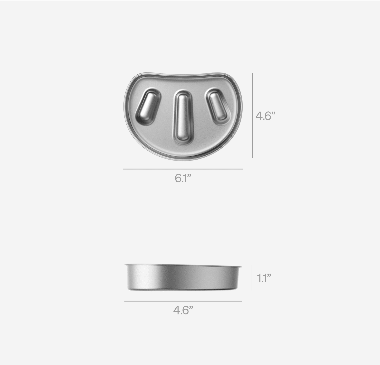 Petlibro Petlibro Luma odor control litter box deodorizer tray, silver oval insert for luma smart litter box, 6.1x4.6 in